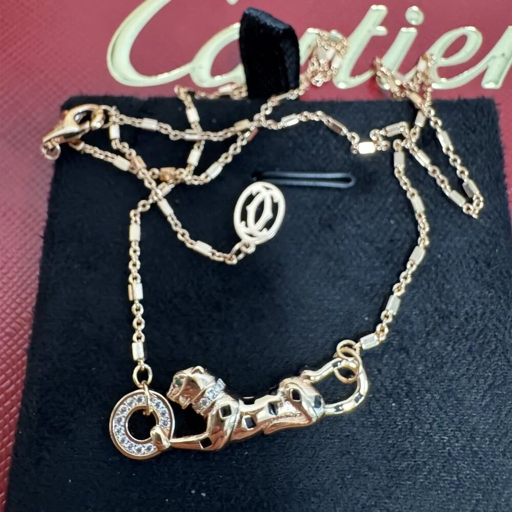 Cartier cheetah necklace 18K gold - Picture 2 of 8